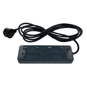 SWITCHED POWERBOARD 4G + SURGE CHARCOAL SWITCHED POWERBOARD 4G + SURGE CHARCOAL