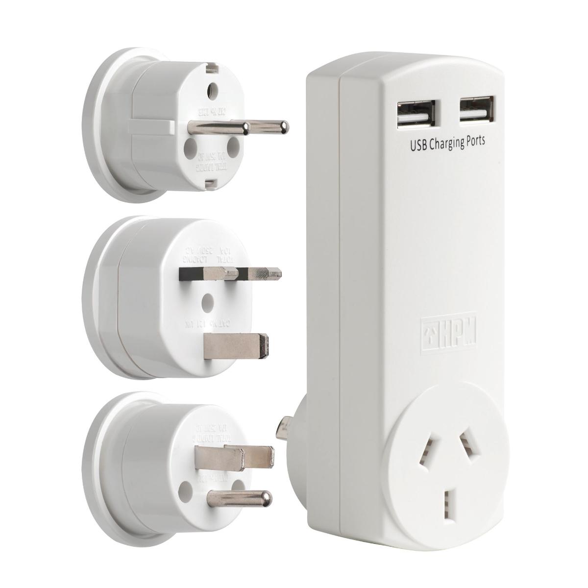 WORLD TRAVEL PACK WITH 2 USB PORTS