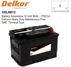 BATTERY AUTO12V 90AH CALCIUM HD BATTERY AUTO12V 90AH CALCIUM HD