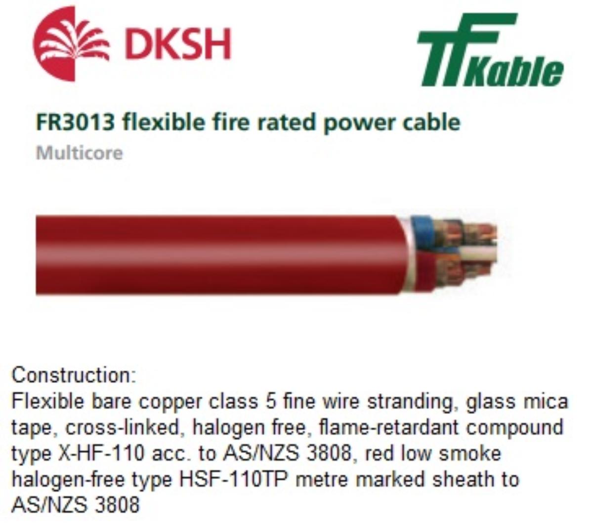 10MM 4C&E FLEX FIRE RATED CABLE RED