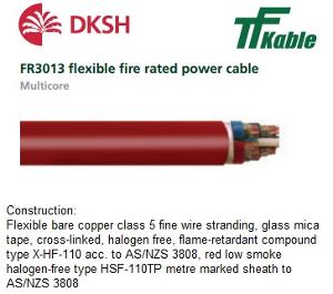 6MM 4C&E FLEX FIRE RATED CABLE RED
