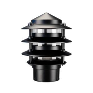 BOLLARD HEAD BL-100 3-TIER ES E27 BLACK BOLLARD HEAD BL-100 3-TIER ES E27 BLACK