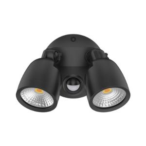LED SENSOR LGT MURO-ECO TWIN 20W CCT BLK LED SENSOR LGT MURO-ECO TWIN 20W CCT BLK