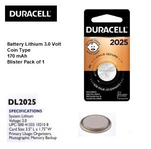 BATTERY LITTHIUM BATTERY 3V CAL/ORG/WAT BATTERY LITTHIUM BATTERY 3V CAL/ORG/WAT
