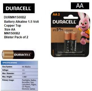 COPPER TOP 1.5V BATTERY SIZE AA 2PK COPPER TOP 1.5V BATTERY SIZE AA 2PK