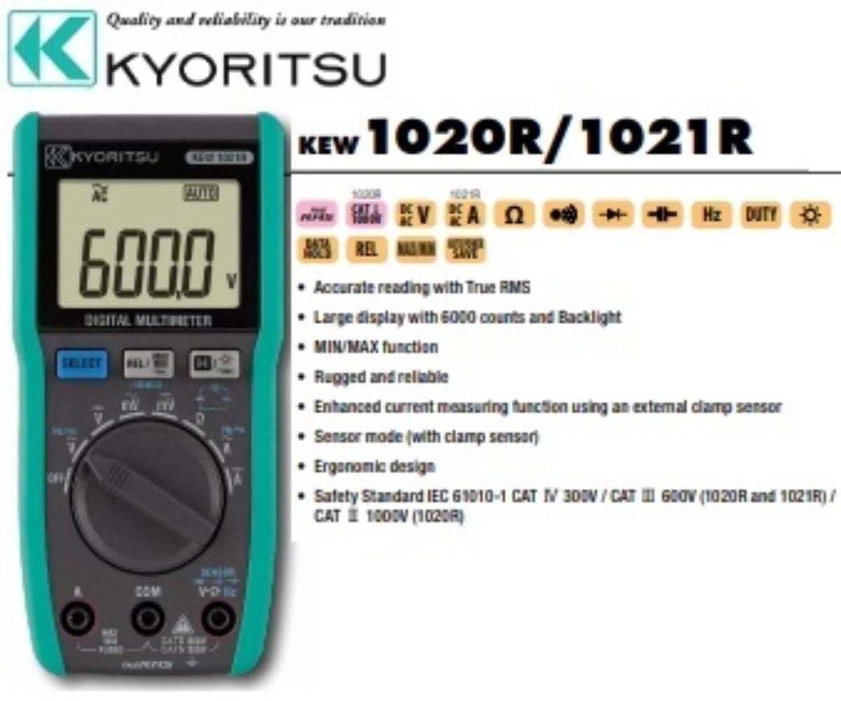 KYORITSU 1021R DIGITAL MULTIMETER TR RMS