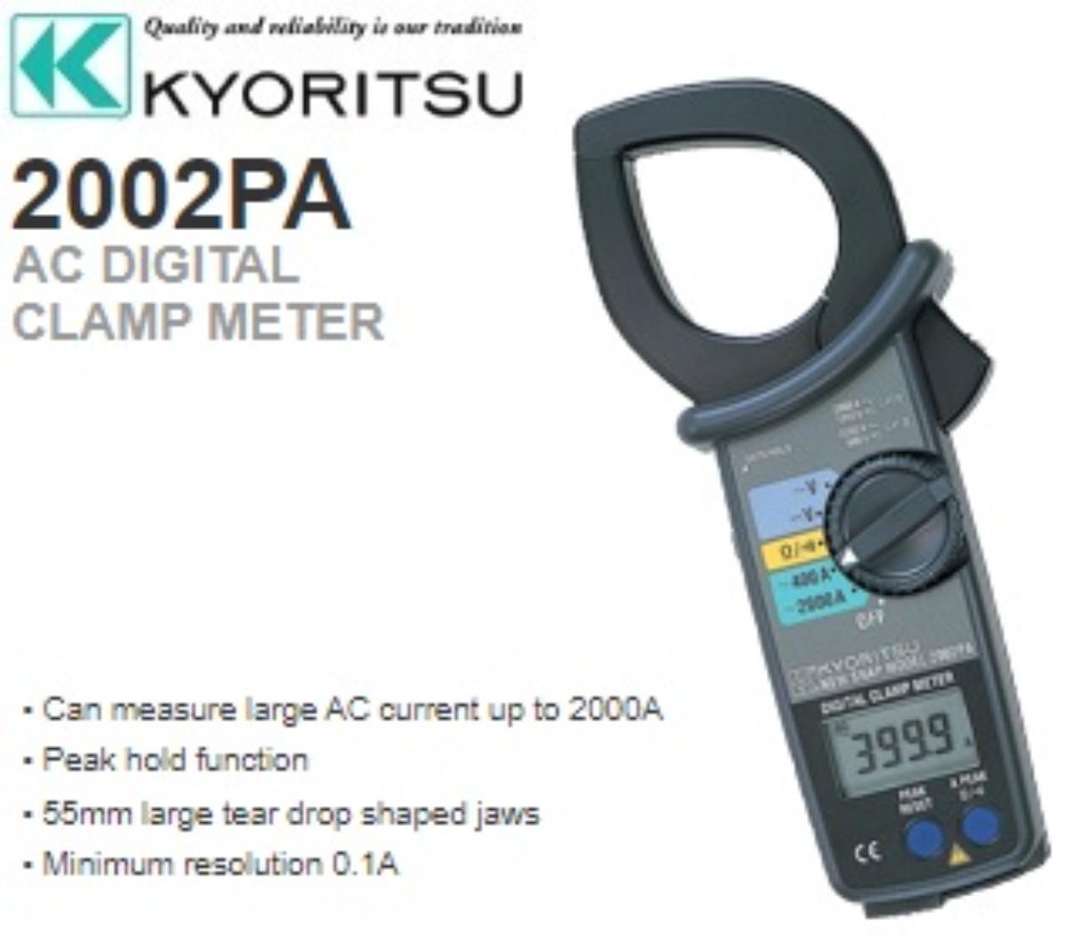 KYORITSU 2002PA DIGI CLAMP METER 2000A