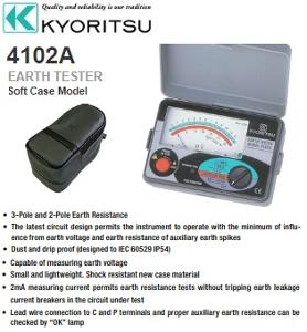 KYORITSU EARTH TESTER ANALOGUE 4102A KYORITSU EARTH TESTER ANALOGUE 4102A