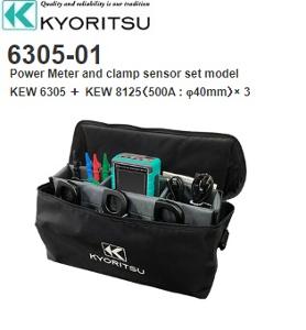 KYORITSU 6305 POWER METER WITH 3 X 8125 KYORITSU 6305 POWER METER WITH 3 X 8125