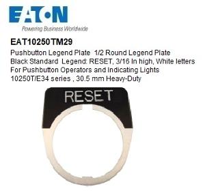 LEGEND PLATE RESET MEDIUM BLACK LEGEND PLATE RESET MEDIUM BLACK