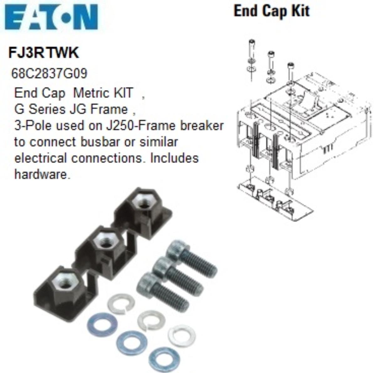 END CAP KIT-METRIC 3P (1) J FRAME SERIES