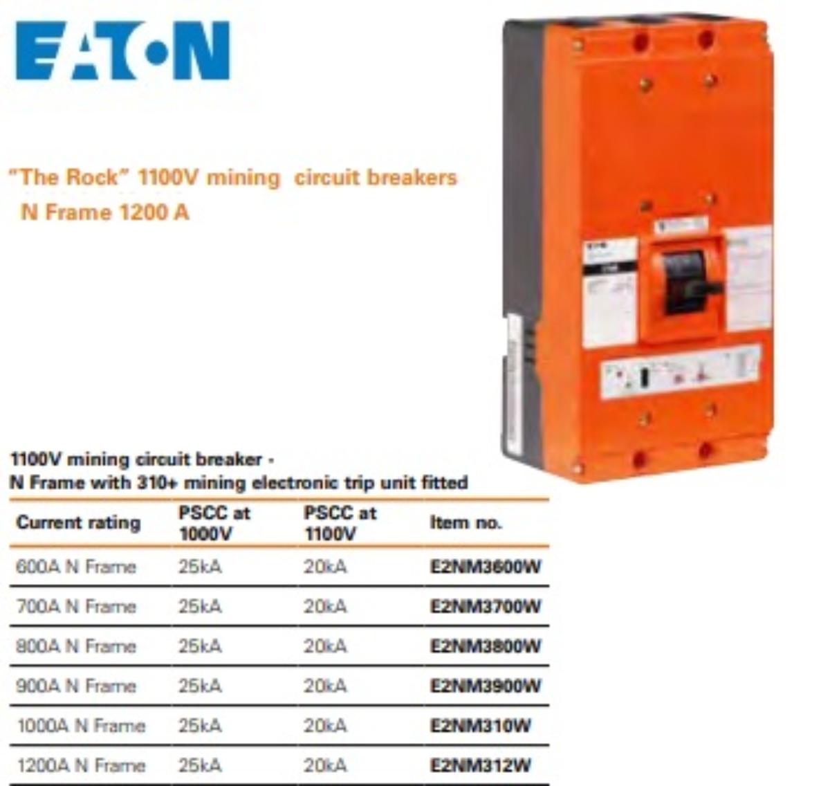 MCCB ROCK N-FRAME 1100V 3P 900A