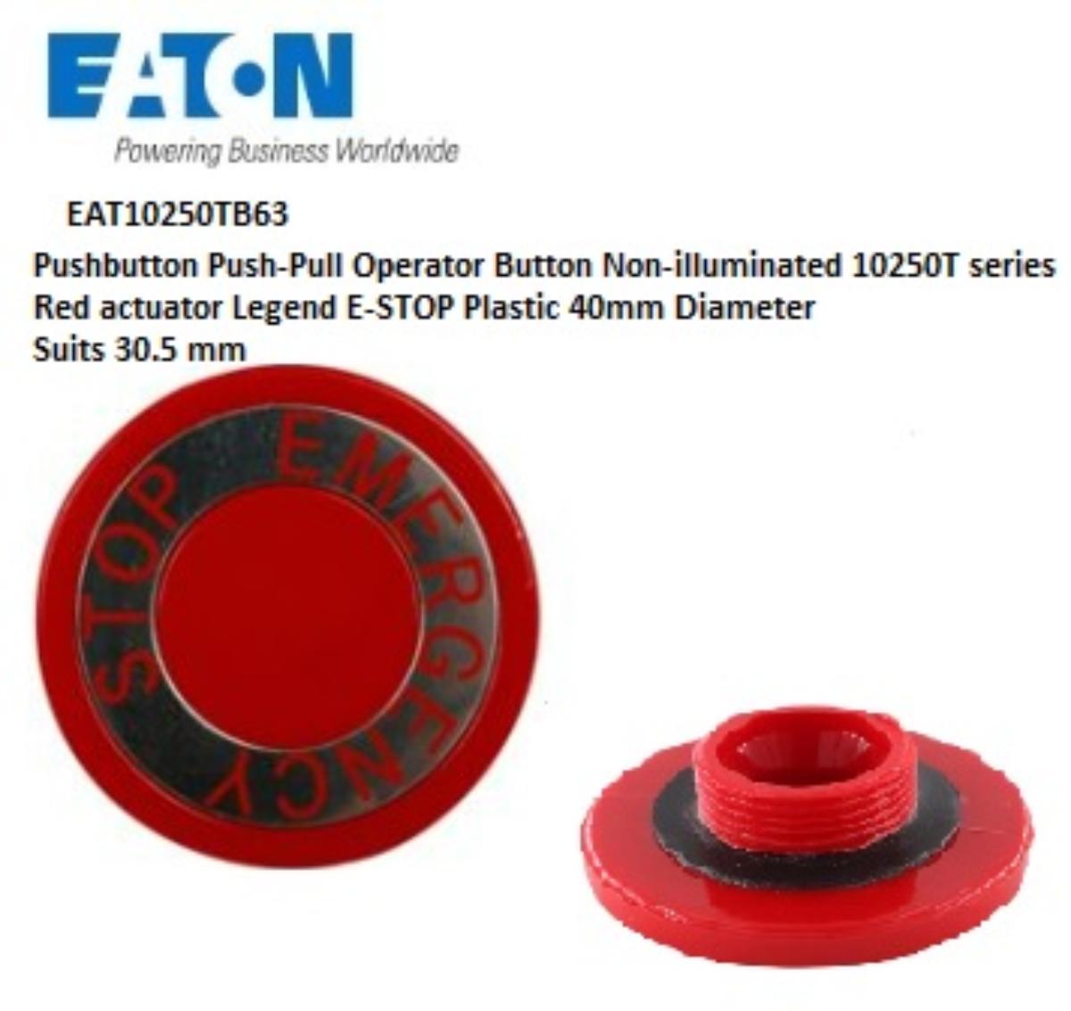 EMERGENCY STOP 38.1MM OPERATOR HEAD