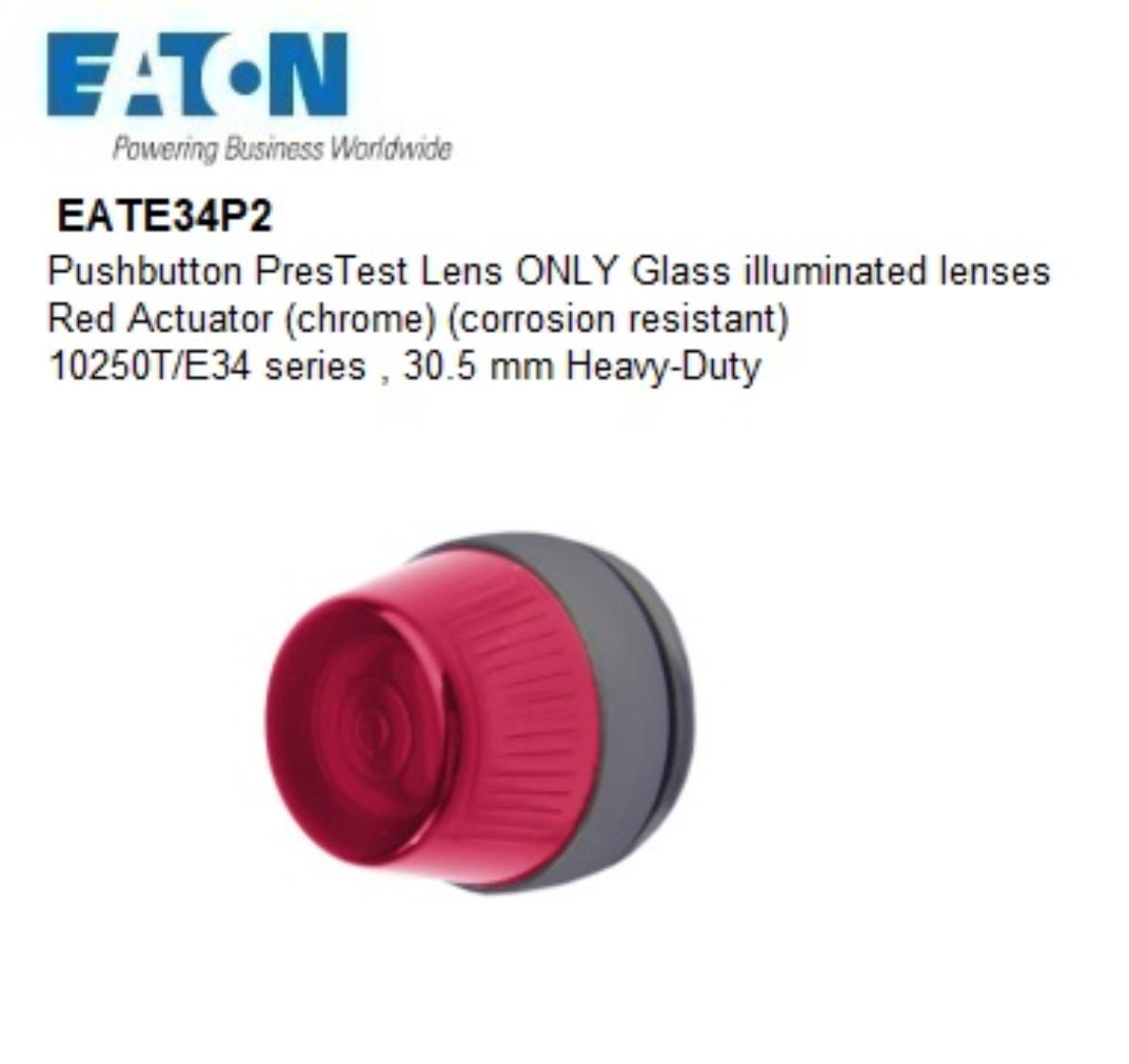 LENS GLASS SUIT ILLUM PUSHBUTTON RED