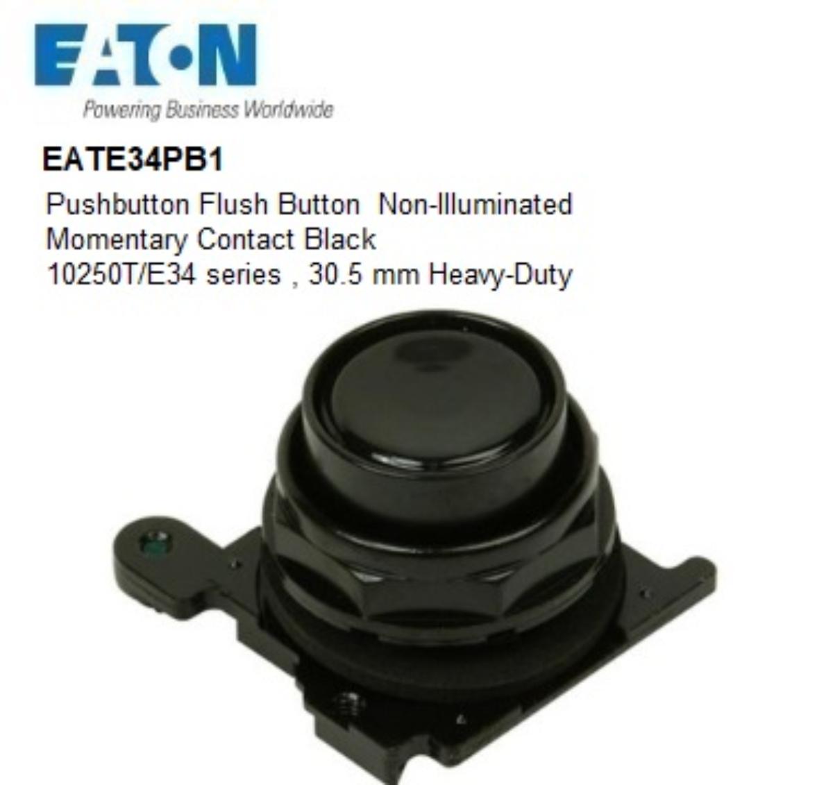 PUSHBUTTON FLUSH CORROSION RESIST BLACK
