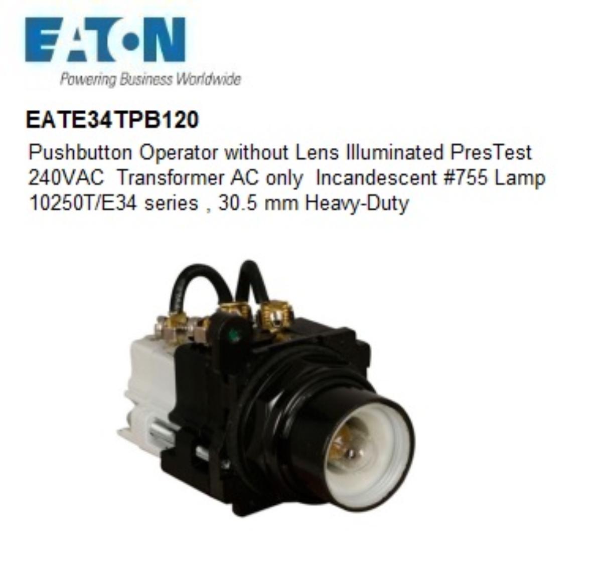 PUSHBUTTON ILLUM PRESS2TEST TRANS-110VAC