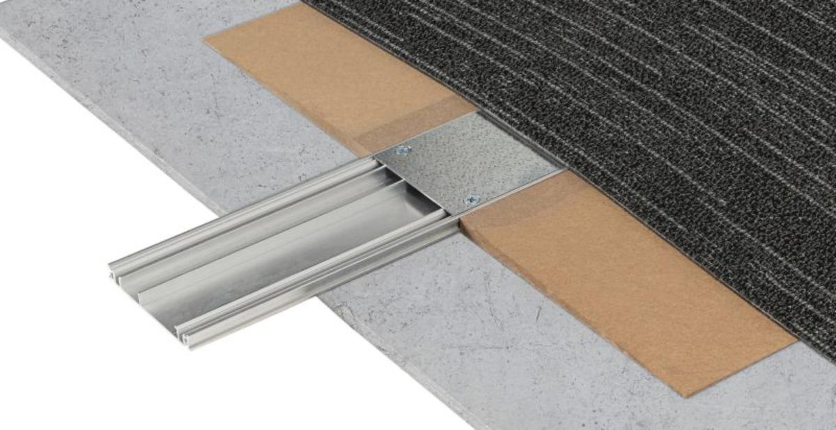FLOOR DUCT RAMPED C/W STEEL COVERS