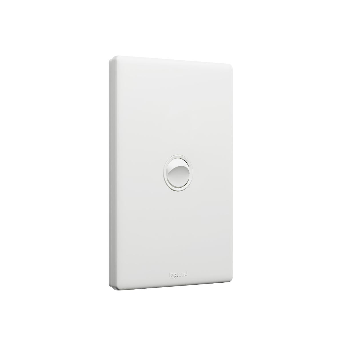 EXCEL E-DED 16A IP66 1G HORIZ SWITCH WHT
