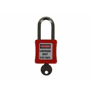 PLASTIC BODY LOCKOUT PADLOCK RED PLASTIC BODY LOCKOUT PADLOCK RED