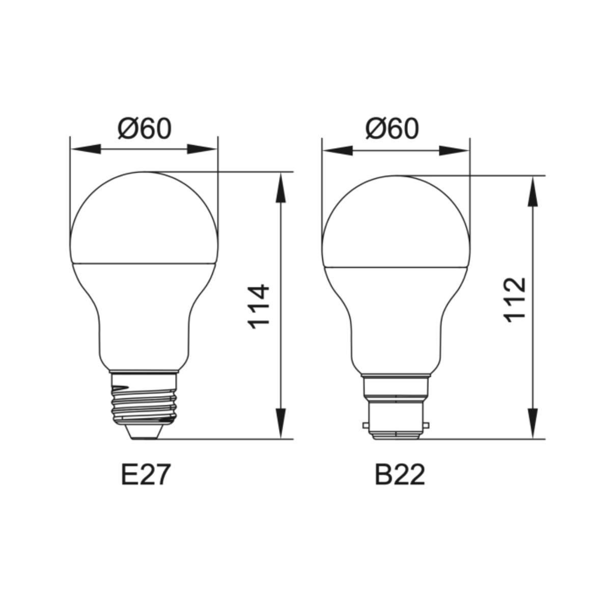 SUPVALUE LED LMP A60 14.3W BC 4000K DIM