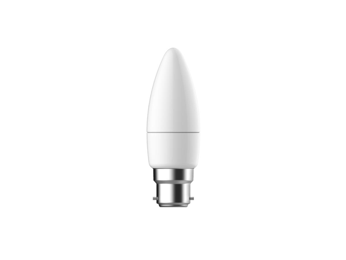 LED CANDLE LAMP 6W 4000K BC B22 DIMM