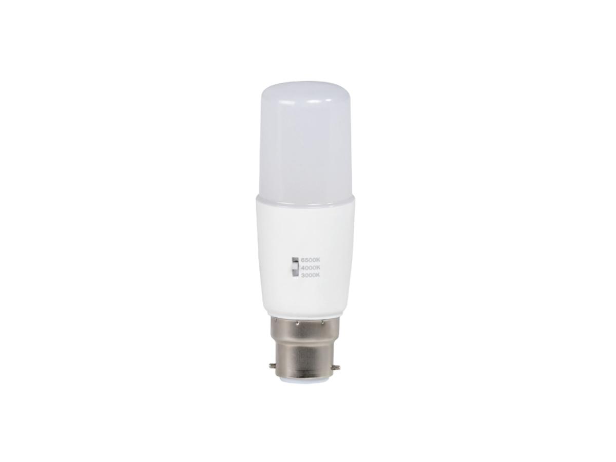LED TUBULAR LAMP 8W BC B22 TRI COL DIMM