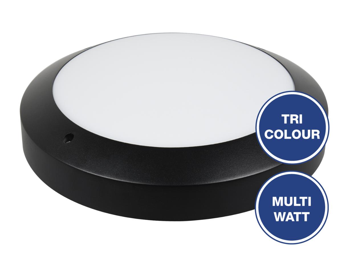 LED BUNKER RND FORTLITE 10W/15/22 CCT BK