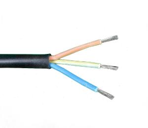 RUBBER FLEXIBLE 2.5MM 2C&ECC BLACK RUBBER FLEXIBLE 2.5MM 2C&ECC BLACK