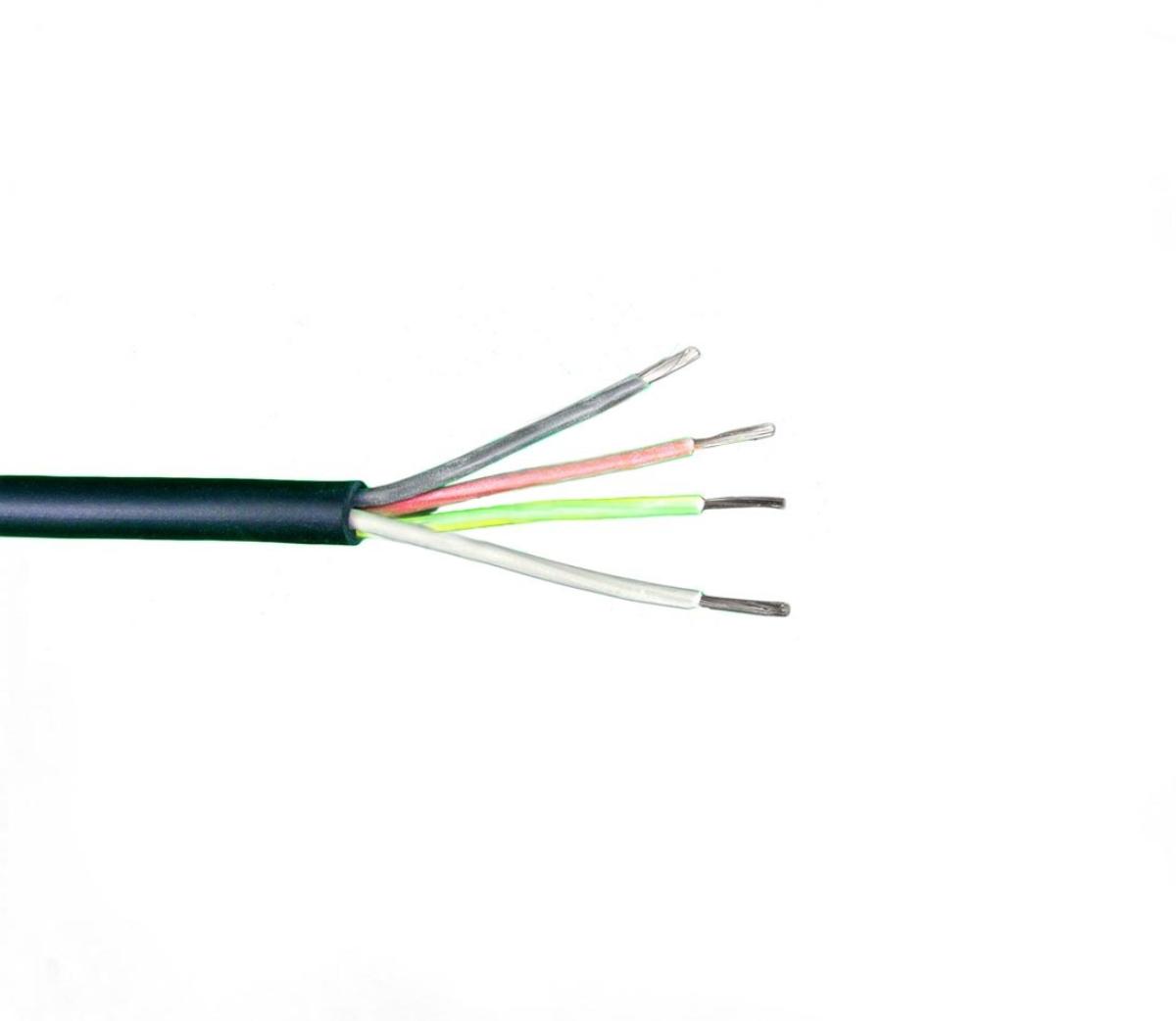 RUBBER FLEXIBLE 4MM 2C&ECC BLACK