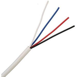 SECURITY CABLE 7/0.20 0.22MM 4CORE WHITE SECURITY CABLE 7/0.20 0.22MM 4CORE WHITE