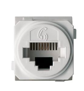 EXCEL E-MEC CAT-3 RJ11 VOICE-SOCKET WHT