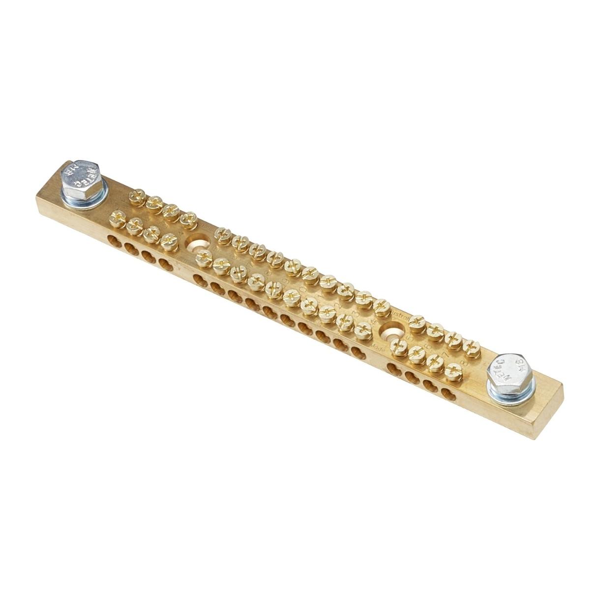 EARTH & NEUTRAL BAR 18P 165A DBLE SCREW