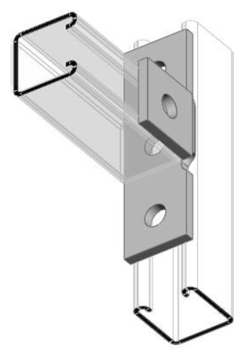 BRACKET TEE ANGLE 4 HOLE OFFSET HDG | Non-maintained products category ...