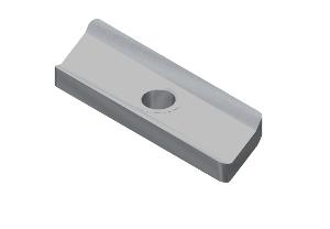 NARROW CHANNEL NUT NO SPRING M6 ZINC