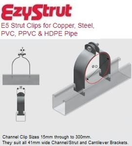 E5-117H TWO PIECE PIPE CLAMP HDG