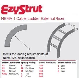 RISER EXTERNAL 600MMX300R NEMA-1 HDG