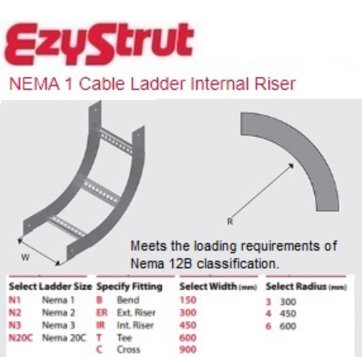 RISER INTERNAL 300MMX300R NEMA-1 HDG