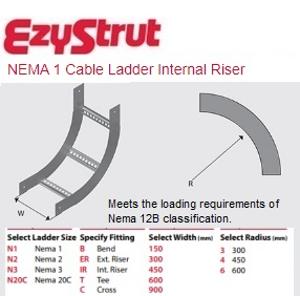 RISER INTERNAL 300MMX300R NEMA-1 HDG