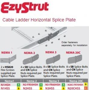 CABLE LADDER HORIZ SPLICE KIT NEMA 2 HDG