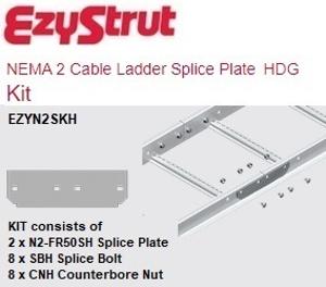 CABLE LADDER SPLICE PLATE KIT NEMA-2 HDG