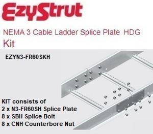 CABLE LADDER SPLICE PLATE KIT NEMA-3 HDG