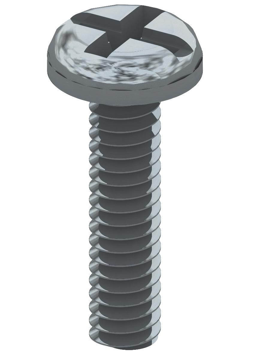 PAN HEAD SCREW 6X25MM ZINC