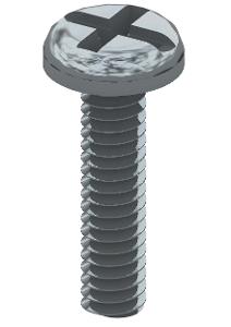 PAN HEAD SCREW 6X25MM ZINC