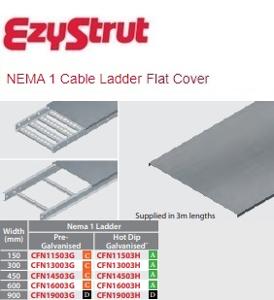 NEMA 1 FLAT COVER 150MM X 3MTR HDG