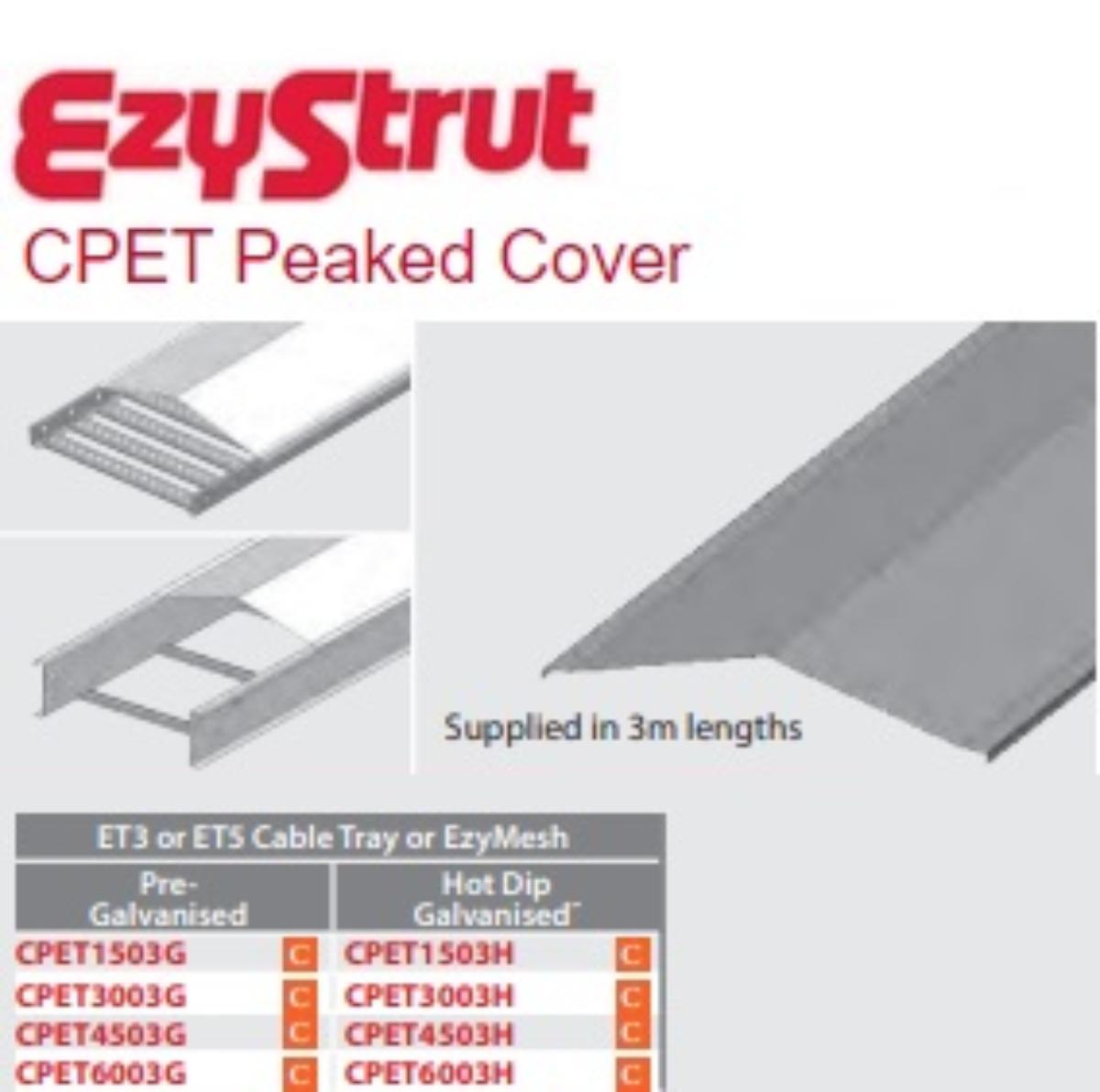 ET3 / ET5 PEAKED COVER 300MM 3MTR G/BOND