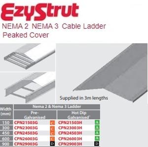 CBL LADDER CVR PEAK NEMA2/3 300MM 3M HDG