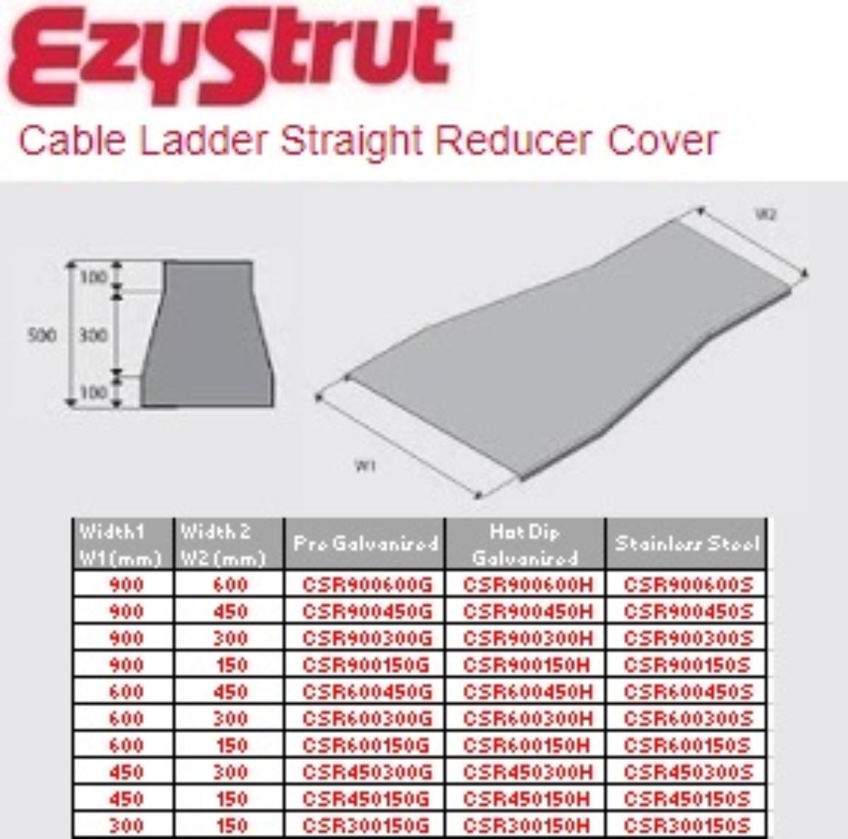 COVER STRAIGHT REDUCER 450-300 HDG