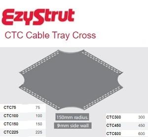 CABLE TRAY CROSS 300MM G/BOND