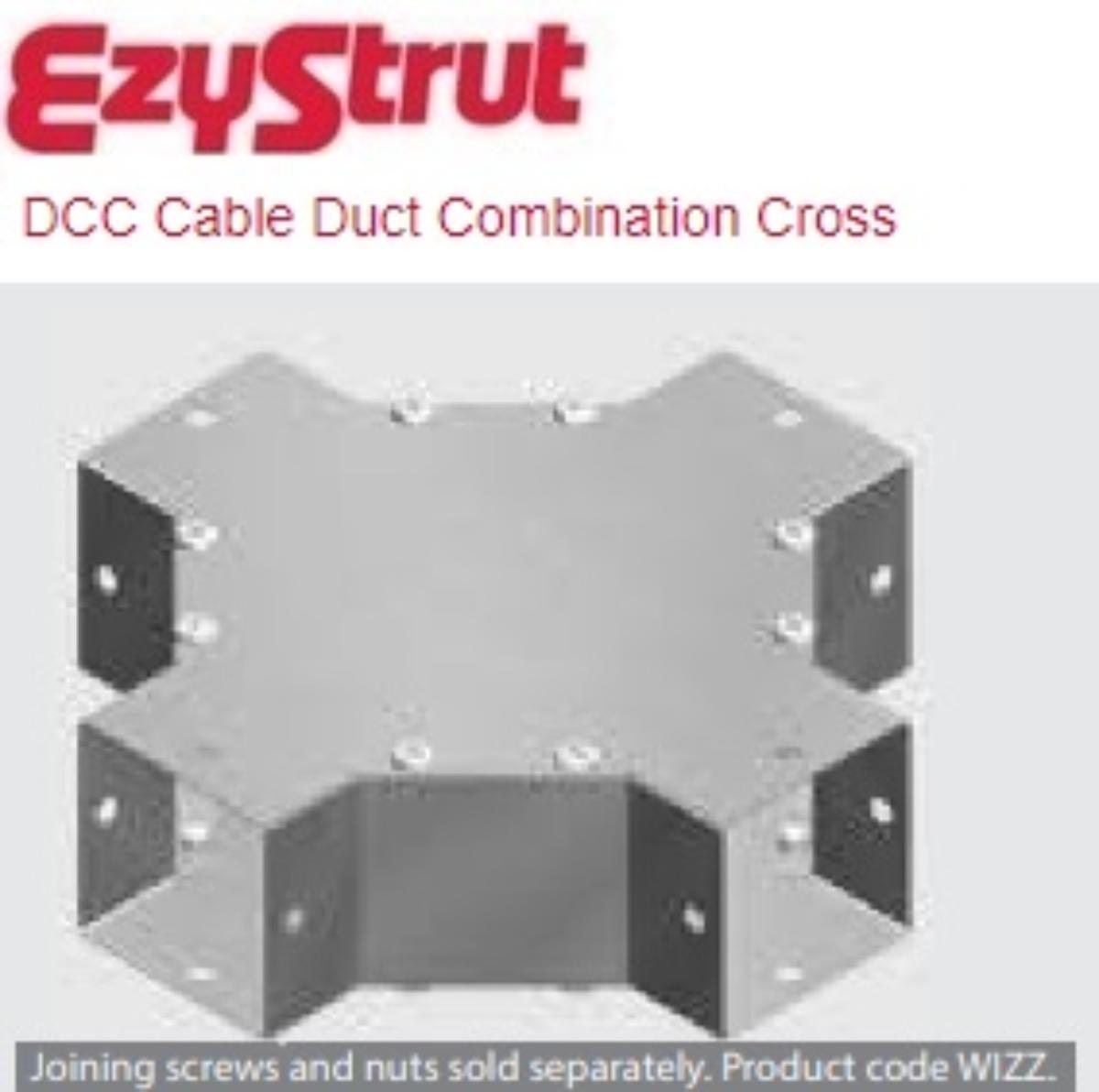 METAL DUCT COMBIN CROSS 75X75MM GAL