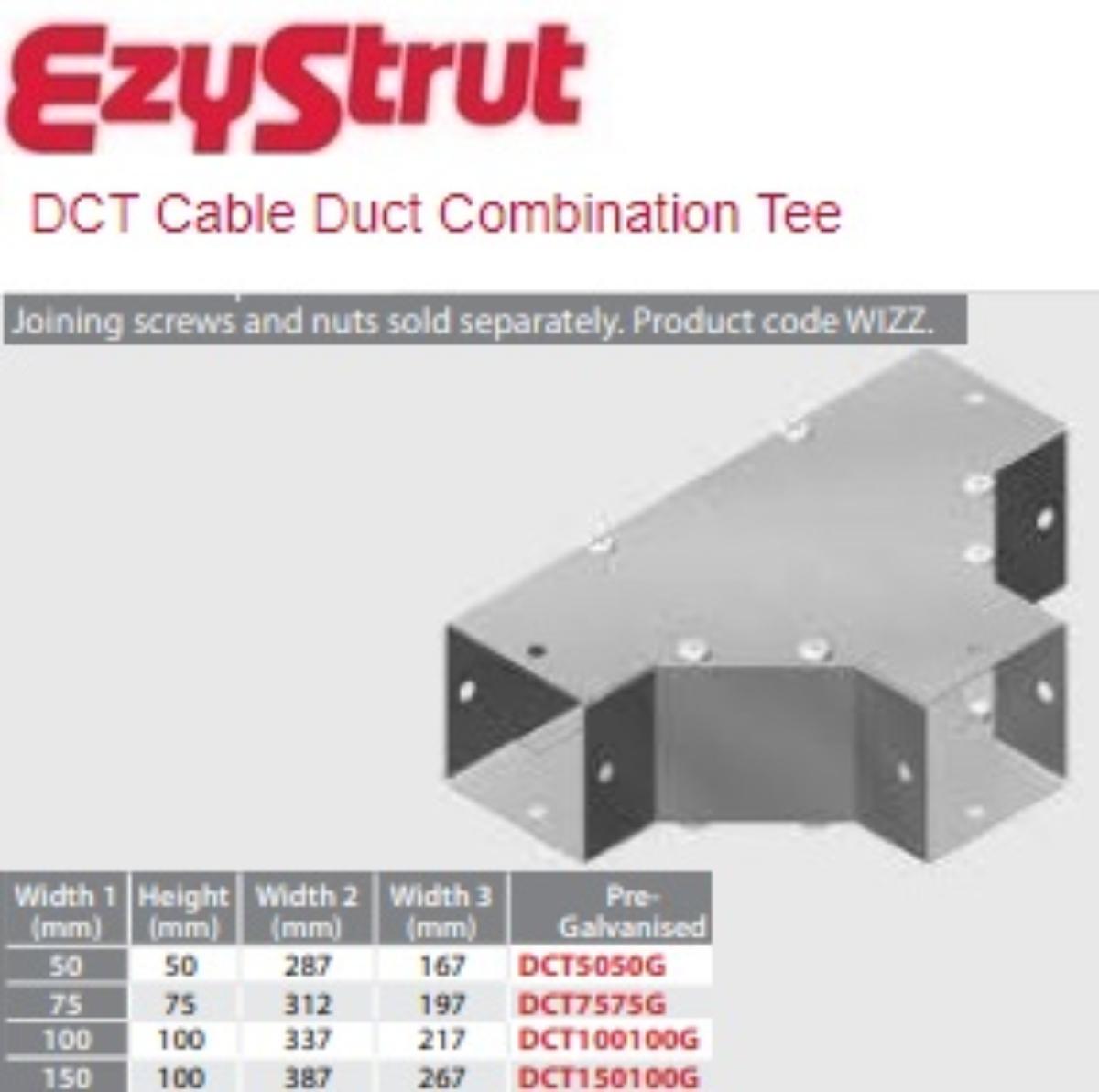 METAL DUCT COMBINATION TEE 100X100MM GAL